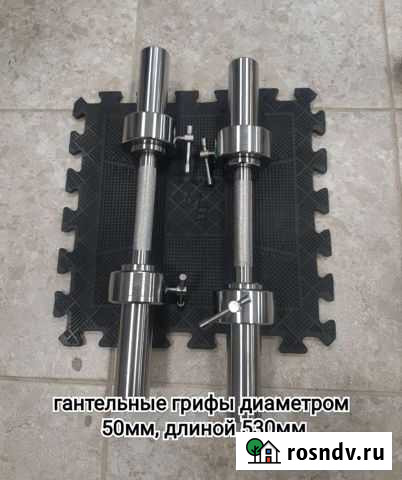 Пара грифов гантельных 530мм длиной Петрозаводск - изображение 1