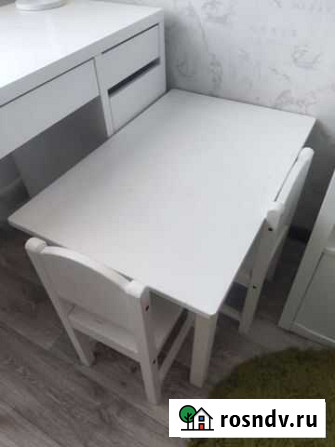 Стол,2 стула IKEA Комсомольск-на-Амуре - изображение 1
