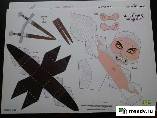 Ведьмак 3. Бумажные фигурки Тольятти - изображение 1