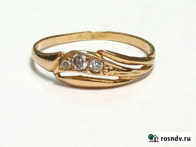 Кольцо Золото 585 Красный 1,28г. 17.5 Челябинск - изображение 1