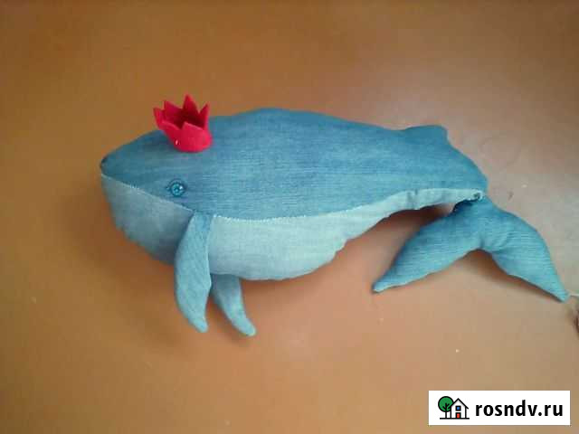 Синий кит в короне.Игрушка Череповец - изображение 1