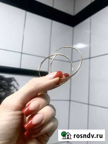 Серьги золотые кольца 585 Воронеж - изображение 1