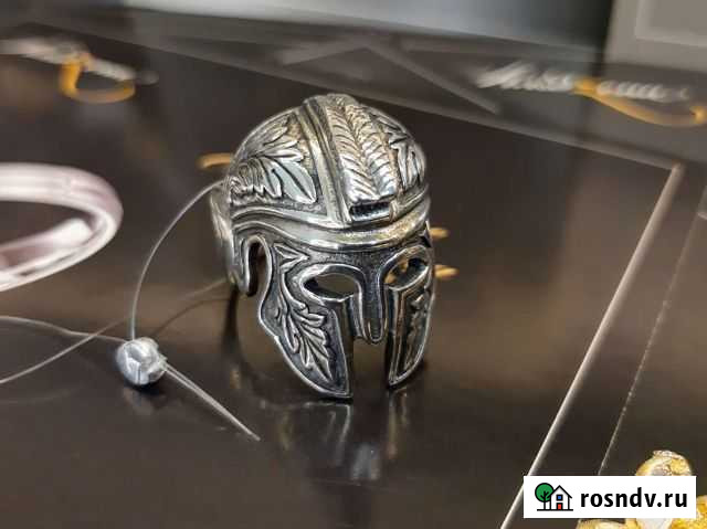 Новое Кольцо Серебро 925 проба Шлем Спартанца Ижевск - изображение 1