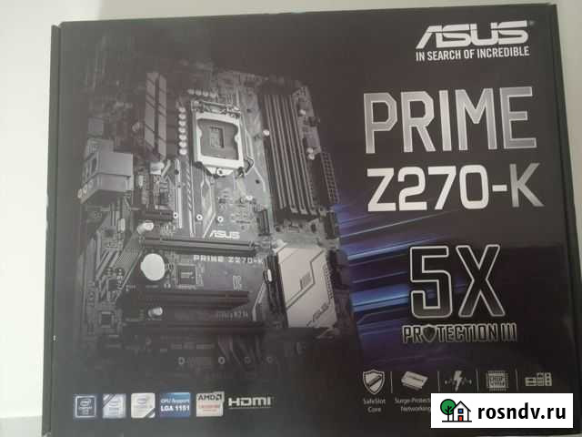Материнская плата Asus Z-270 k. Сокет LGA 1151 Балакирево - изображение 1