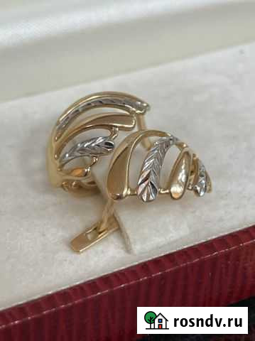 Золотые серьги 585 Пермь - изображение 1