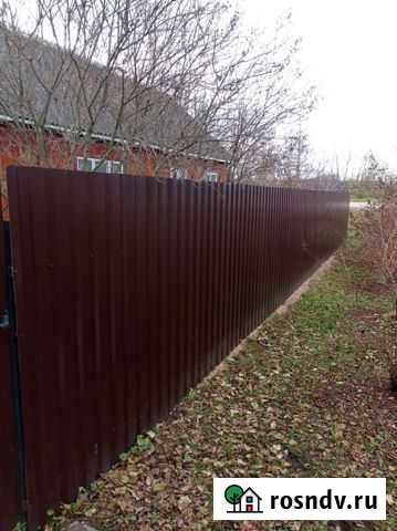 Установка заборов из профнастила, сетка Рабица Сафоново - изображение 1