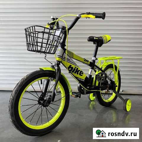 Детский велосипед FBE106 18 радиус чёрно-зелёный Иваново - изображение 1