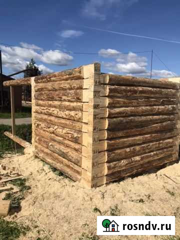 Сруб 3м на 3м с выносами 6м Шексна - изображение 1