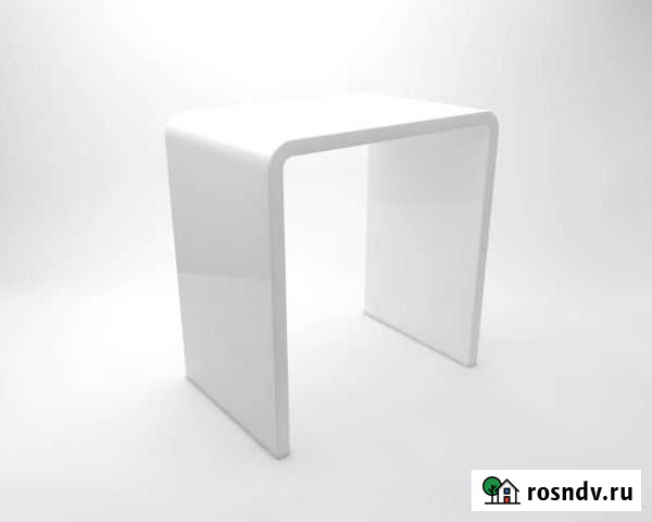 Табурет акриловый белый Вологда - изображение 1