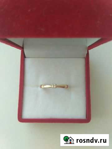 Кольцо помолвочное золотое с бриллиантом Евпатория - изображение 1
