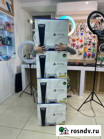 Sony playstation 5 ps5 с дисководом Тверь - изображение 1
