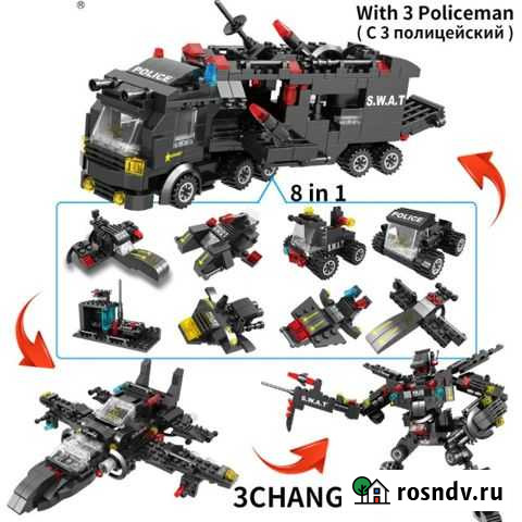Конструктор 8в1 Полиция, 508pcs, Новый, лего, 6+ Ижевск - изображение 1