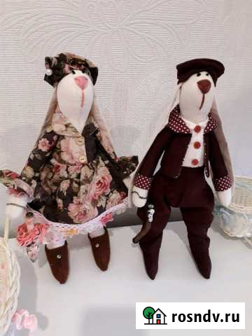 Текстильные игрушки,Тильда Зайки Всеволожск - изображение 1