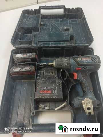 Дрель-шуруповерт аккумуляторная bosch GSR 18-2-LI Черняховск - изображение 1