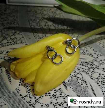Серебряные серьги Калининград