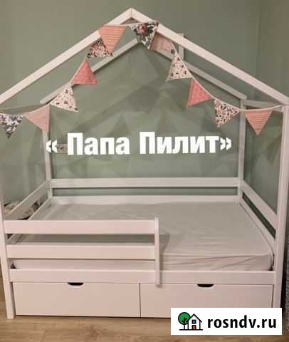 Кровать детская. Массив березы Киров - изображение 1