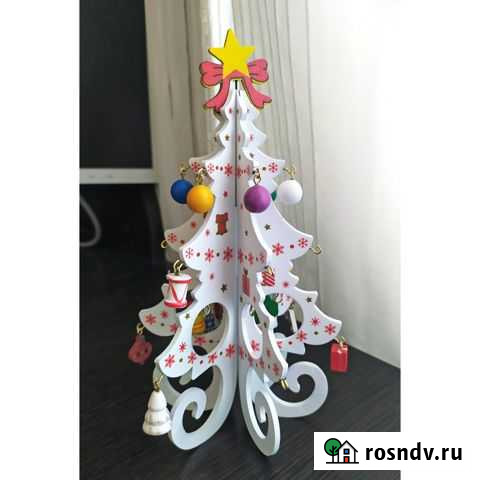 Деревянная мини-елочка украсить интерьер Королев - изображение 1