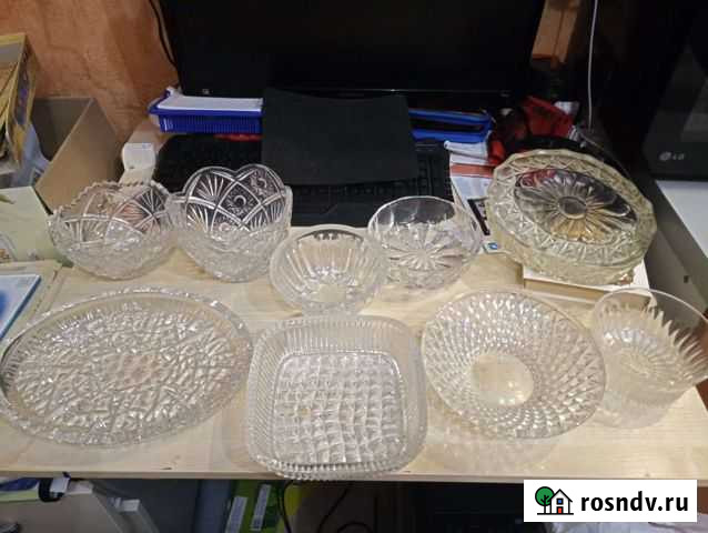Вазы/салатники разные,хрусталь Санкт-Петербург - изображение 1