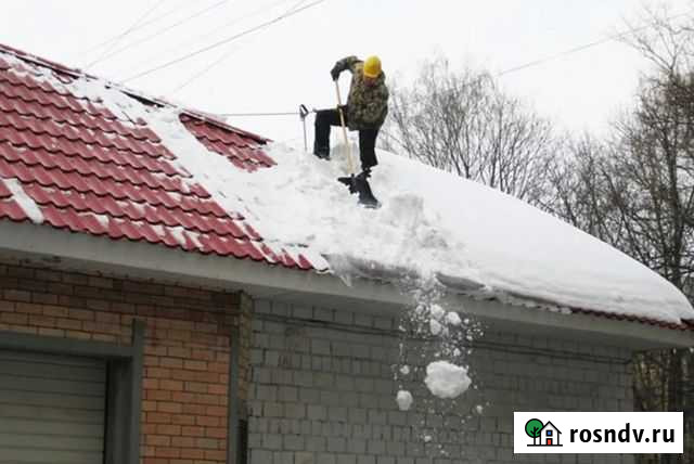 Чистка снега с кыши, высотные дворники Челябинск - изображение 1