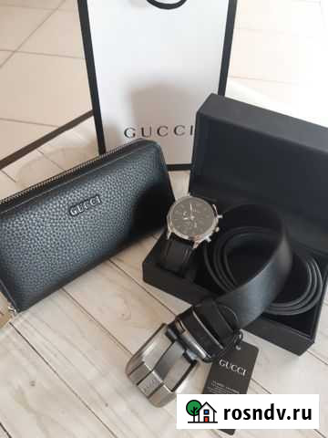 Набор мужской ремень+ часы+портмане Волгоград - изображение 1