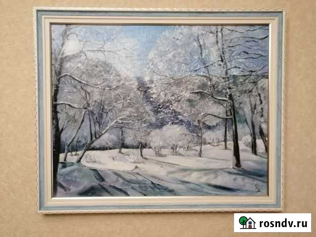 Картина акрилом на холсте пейзаж Новокуйбышевск - изображение 1