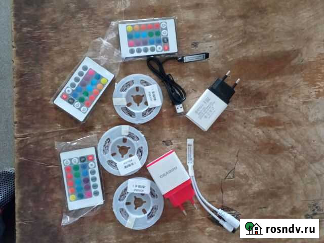 Светодиодная лента rgb комплект 5050, 2835 Волгоград - изображение 1