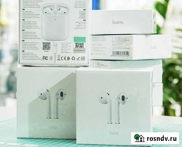 Наушники Hoco AirPods 02 (новые) Иваново - изображение 1