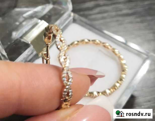 Золотые серьги 585 пр Нефтекумск - изображение 1