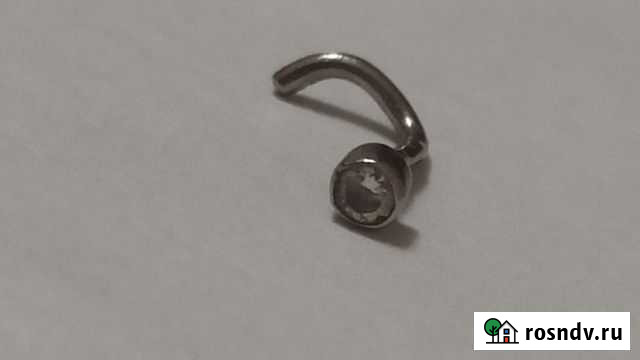 Пирсинг в нос белое золото Магнитогорск - изображение 1