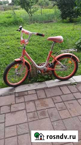 Детский велосипед для девочки, колеса 18 Усть-Джегута - изображение 1