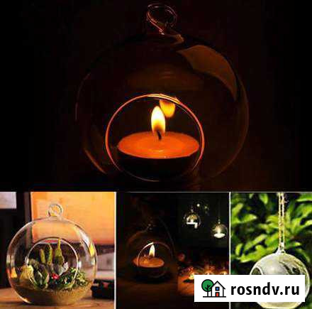 Стеклянный шар - подсвечник Оренбург - изображение 1