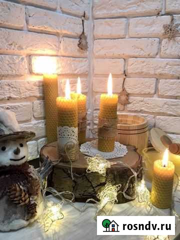 Подарок Новогодний Медовые свечи Калининград - изображение 1