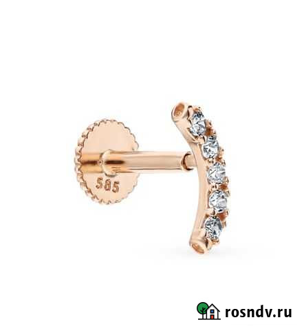 Пирсинг сережка 585 Красноярск - изображение 1