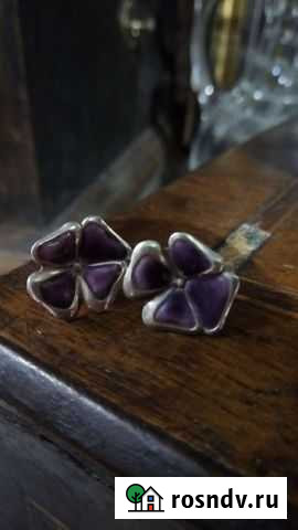 Серебряные серьги-гвоздики Тула - изображение 1