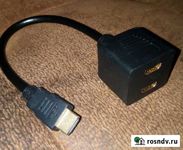 Переходник с 1 hdmi на 2 hdmi преобразователь Оренбург - изображение 1