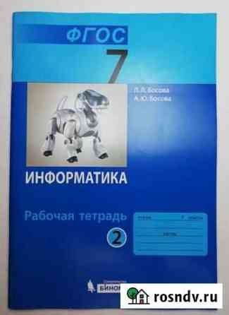 Рабочая тетрадь по информатике Липецк