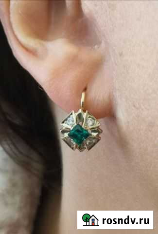 Серьги, бриллиантовая модель Нефтекумск - изображение 1