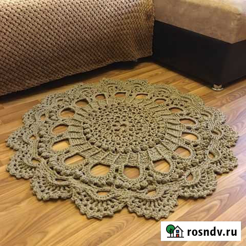 Вязаный ковер (хлопок/вискоза) 1метр Воронеж - изображение 1