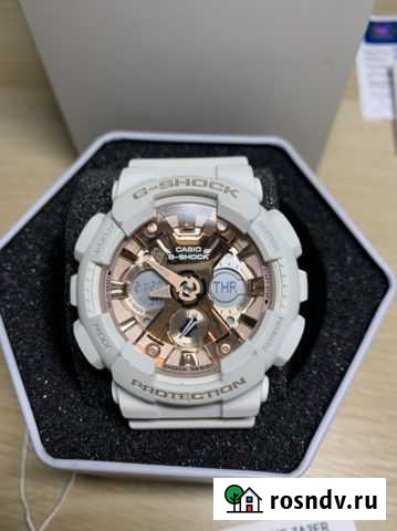 Часы Casio G-Shock Женские Белые/Розовое золото Рязань - изображение 1