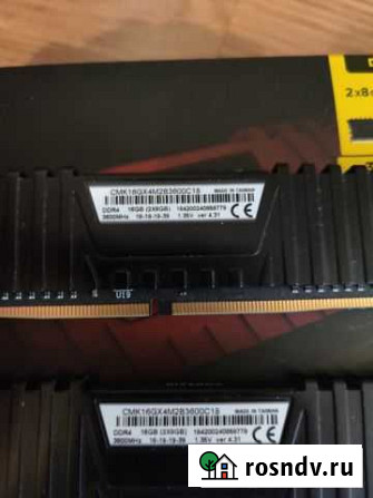 DDR 4 16гб 3600мг Рязань - изображение 1