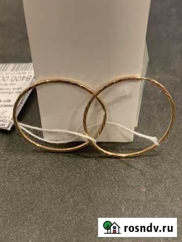 Серьги золотые Конго Тула - изображение 1