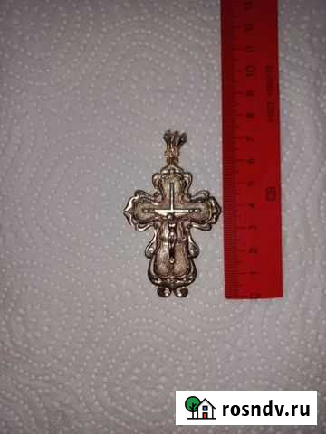Мужской золотой крест 25.2 гр Хабаровск - изображение 1