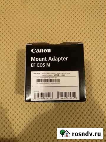 Адаптер canon EF-EOS M Ижевск - изображение 1