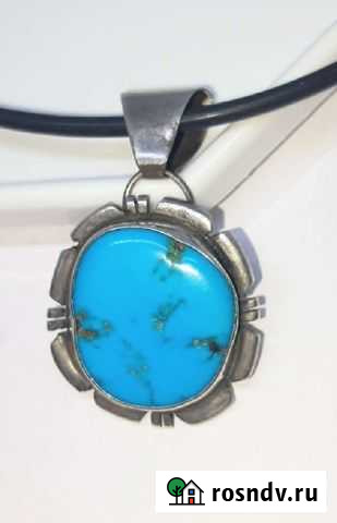 Кулон - Бирюза - Navajo - Серебро 925 - Винтаж Санкт-Петербург - изображение 1