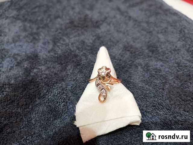 Золотое кольцо с бриллиантом Ростов-на-Дону - изображение 1