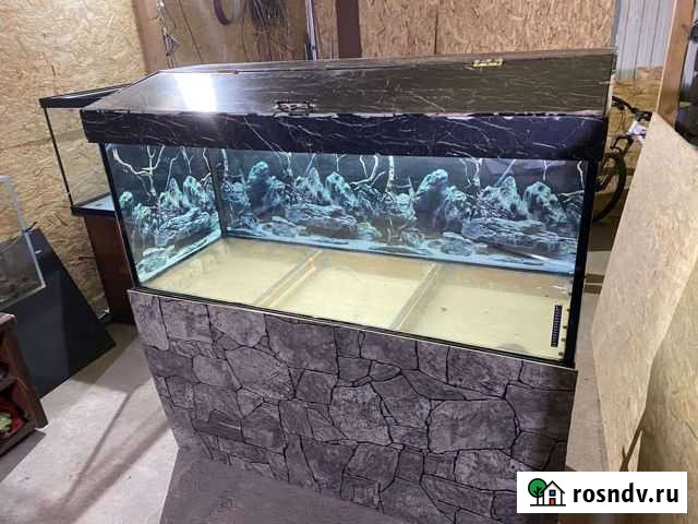Аквариум с тумбой 600 литров комплект, доставка Щёлково - изображение 1