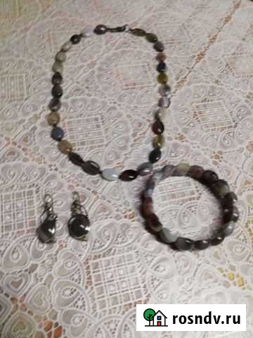 Бусы рисунчатый агат Иваново - изображение 1