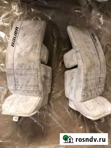 Щитки вратарские Bauer разные Всеволожск - изображение 1