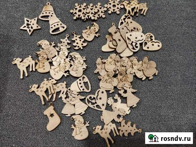 Деревянные новогодние игрушки Уфа - изображение 1