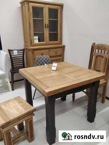 Стол из дуба, 900х900х750 Серпухов - изображение 1
